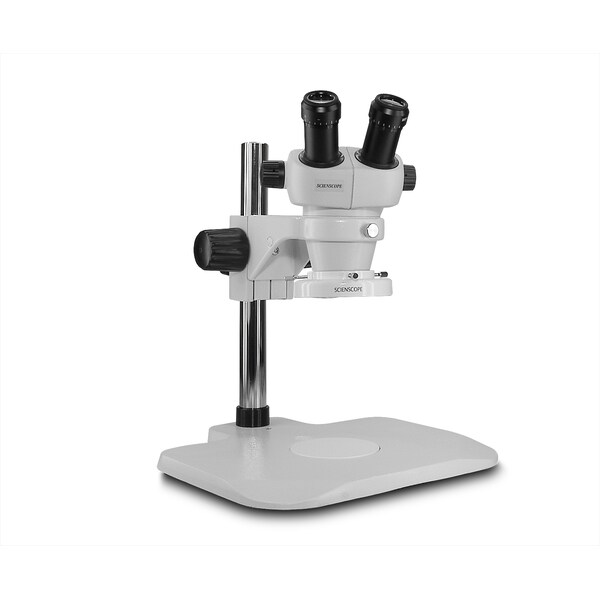 ELZ Stereo Zoom Binocular With Compact LED Light On Lab Stand